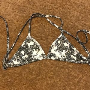 black/white kaleidoscope jolyn bathingsuit top